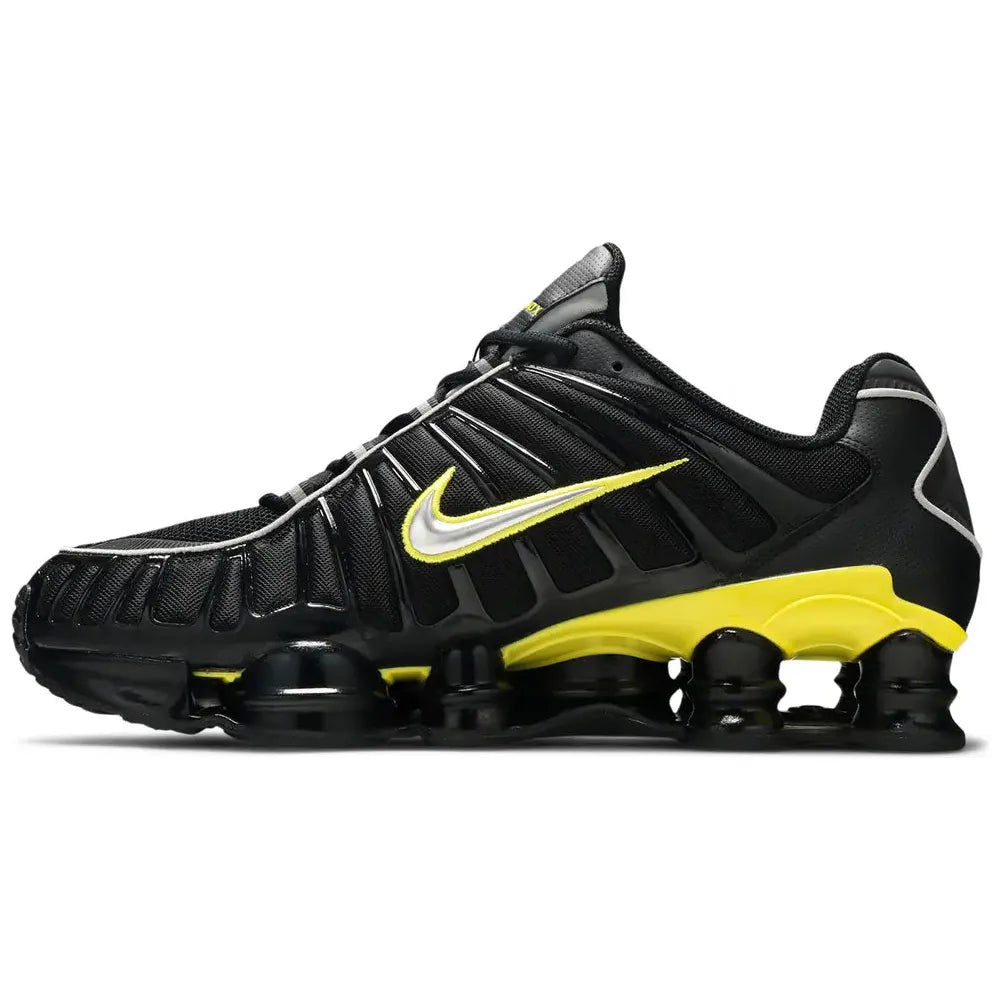 Nike Shox TL - Black Dynamic Yellow Metallic Silver
