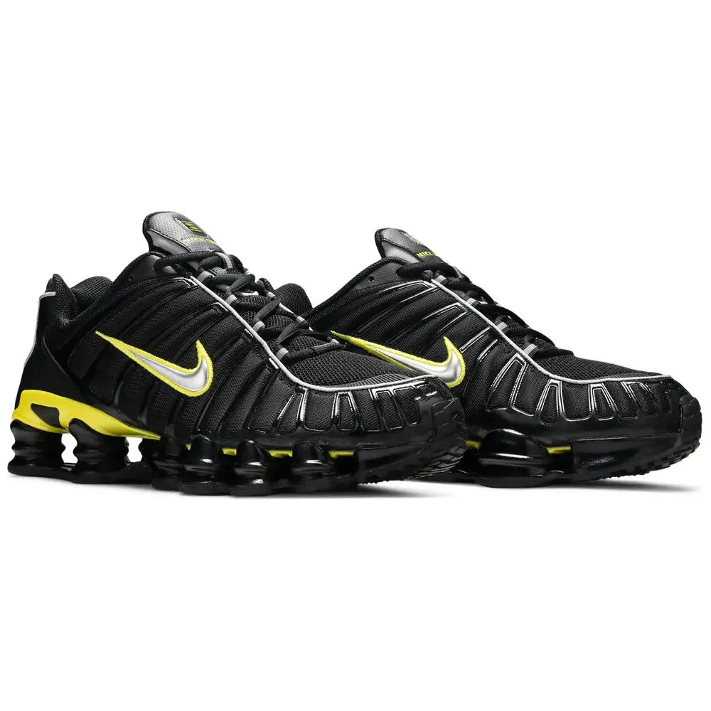 Nike Shox TL - Black Dynamic Yellow Metallic Silver