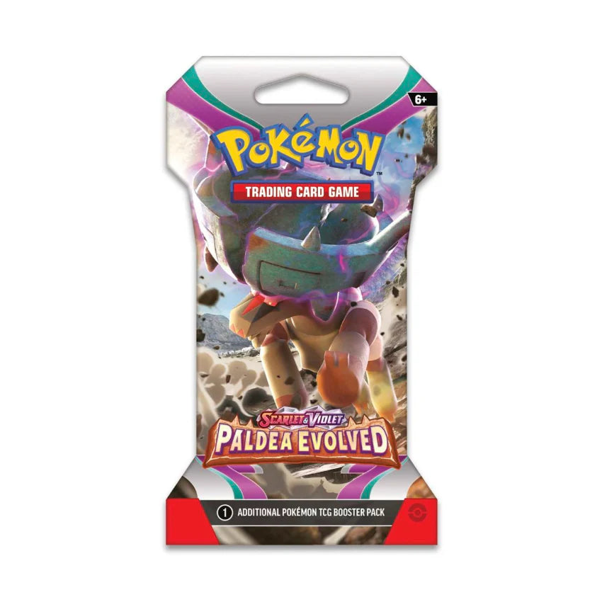 Pokemon TCG Sleeved Booster Pack - Scarlet & Violet Paldea Evolved