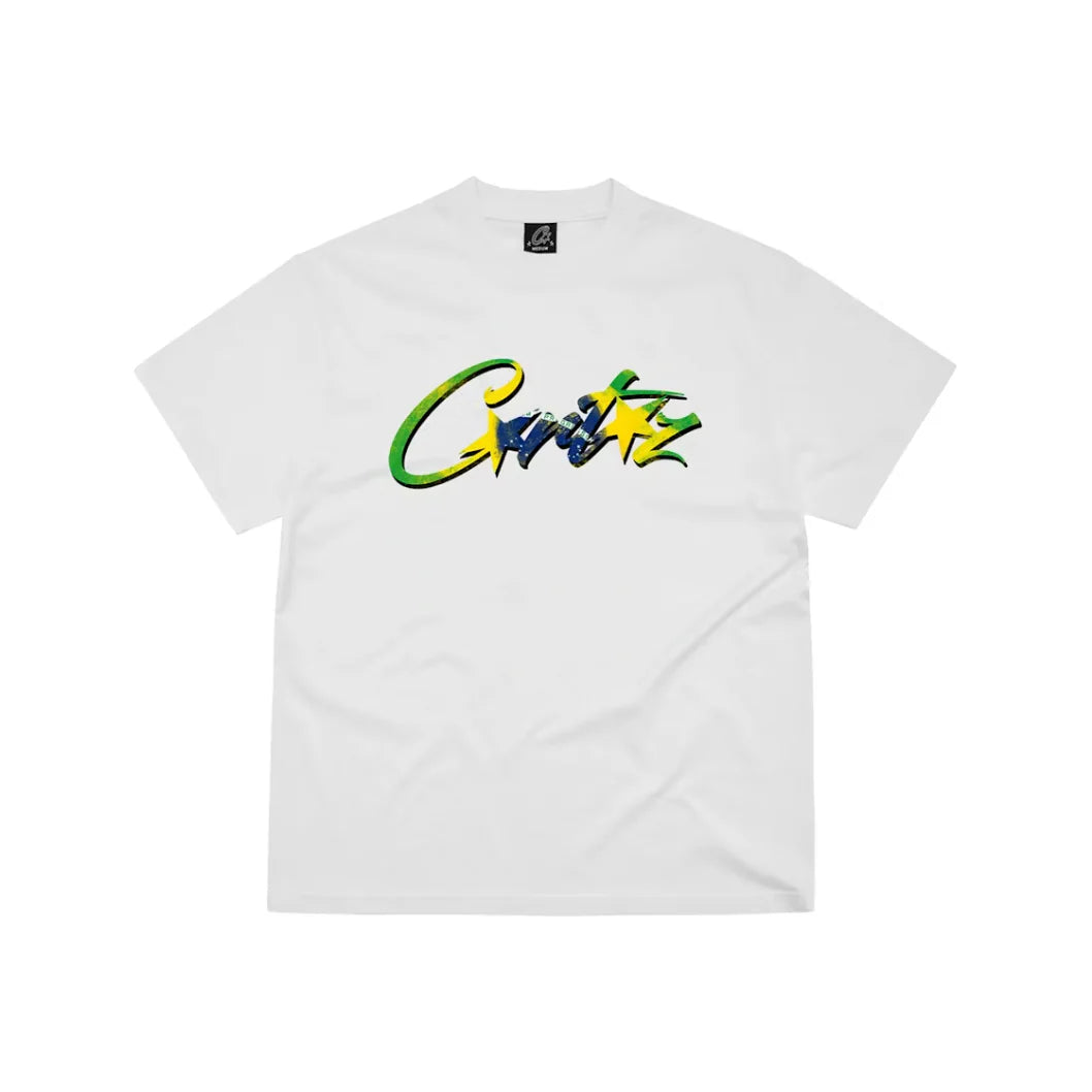 Corteiz Brasil Allstarz Tee - White
