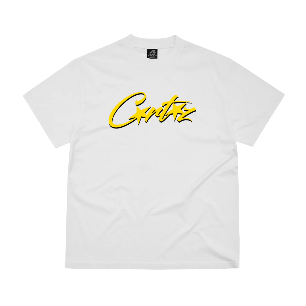 Corteiz OG Allstarz Tee - White & Yellow
