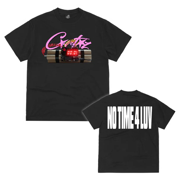 Corteiz No Time 4 Luv Tee - Black