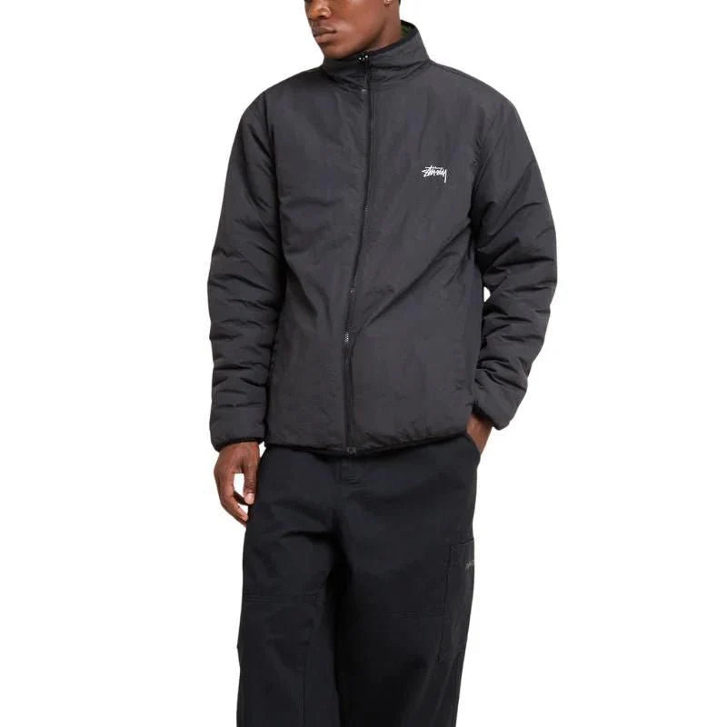 Stussy 8 Ball Sherpa Reversible Jacket - Green