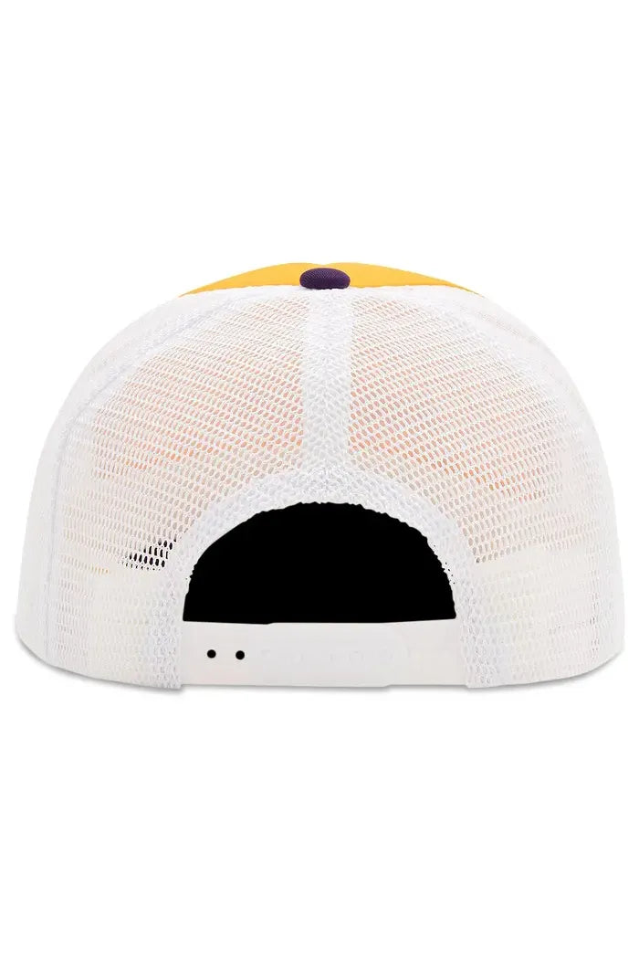 Corteiz Alcatraz Trucker Hat Yellow & Purple