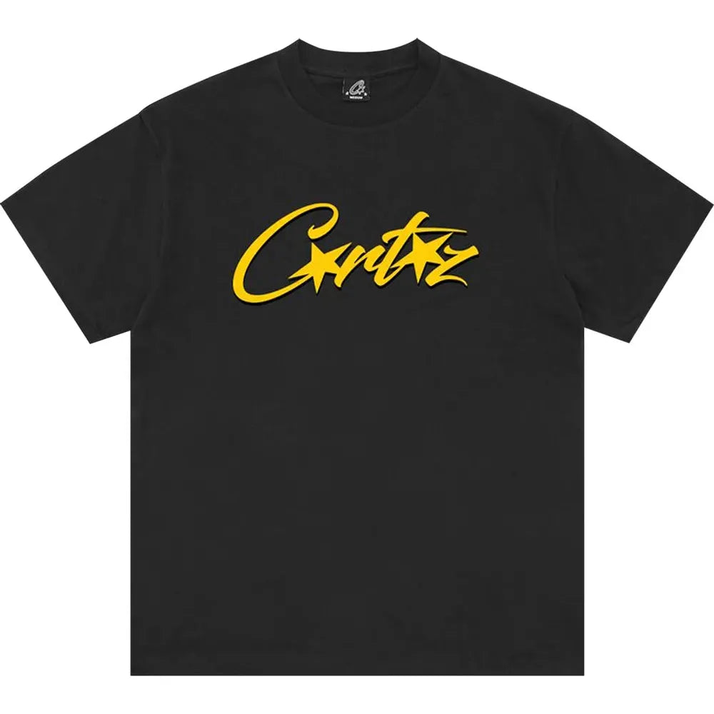 Corteiz OG Allstarz Tee - Black & Yellow