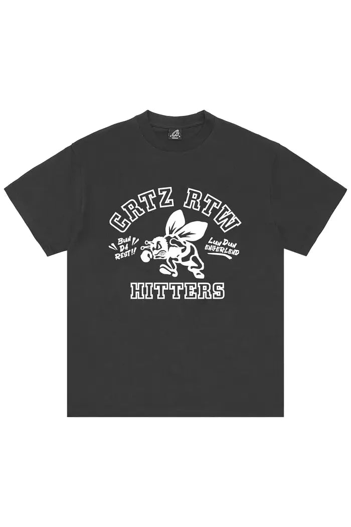 Corteiz The Hitters Tee Black