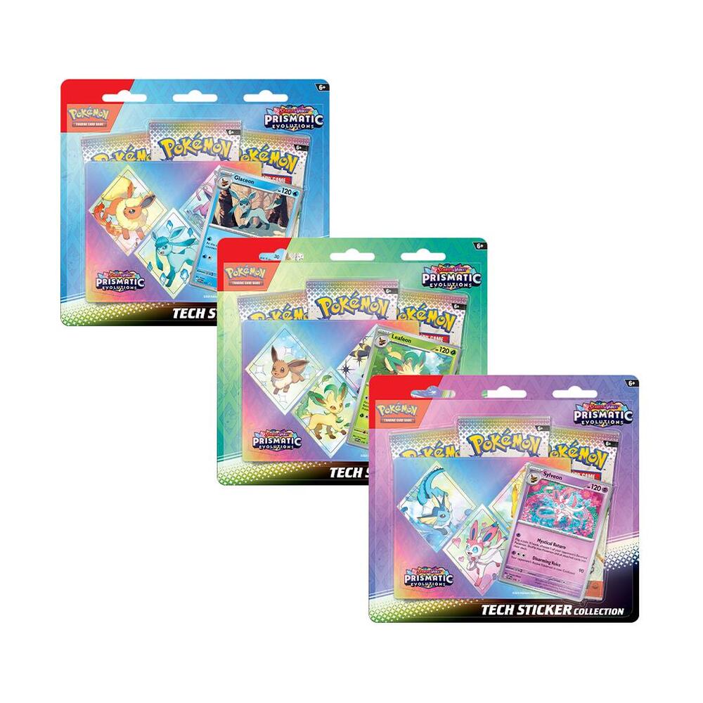 Pokemon TCG Scarlet & Violet - Prismatic Evolutions Tech Sticker Collection