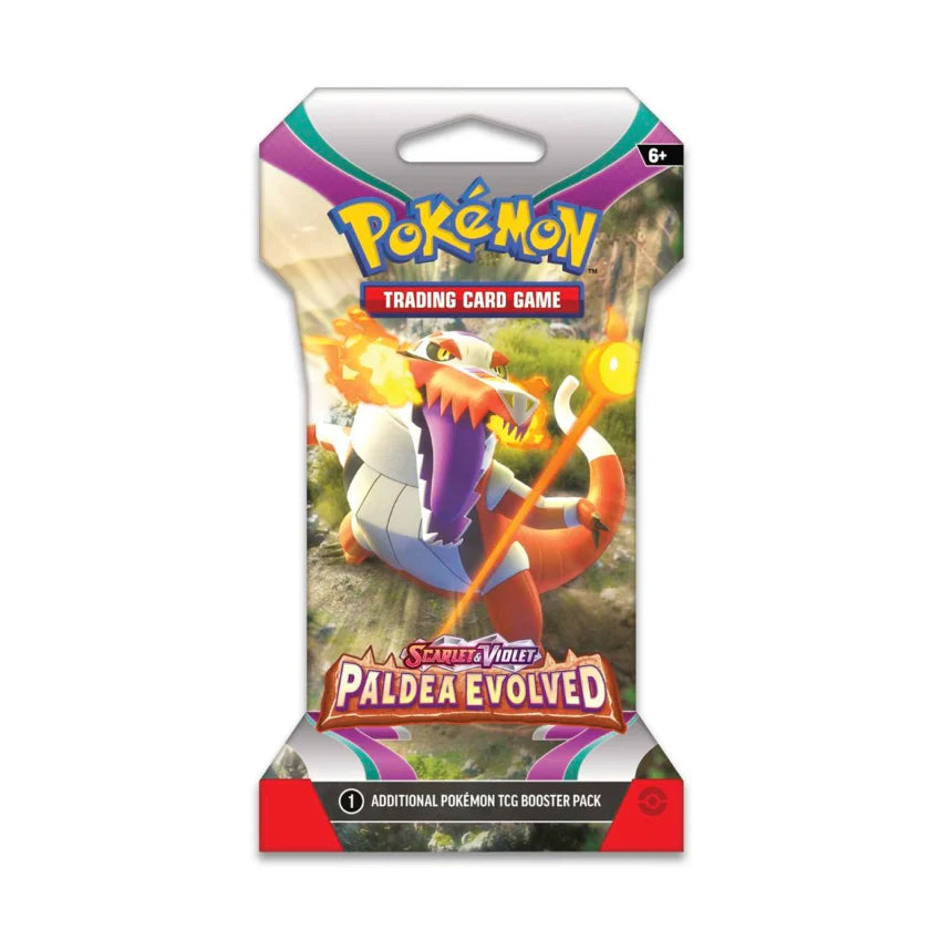 
                      
                        Pokemon TCG Sleeved Booster Pack - Scarlet & Violet Paldea Evolved
                      
                    