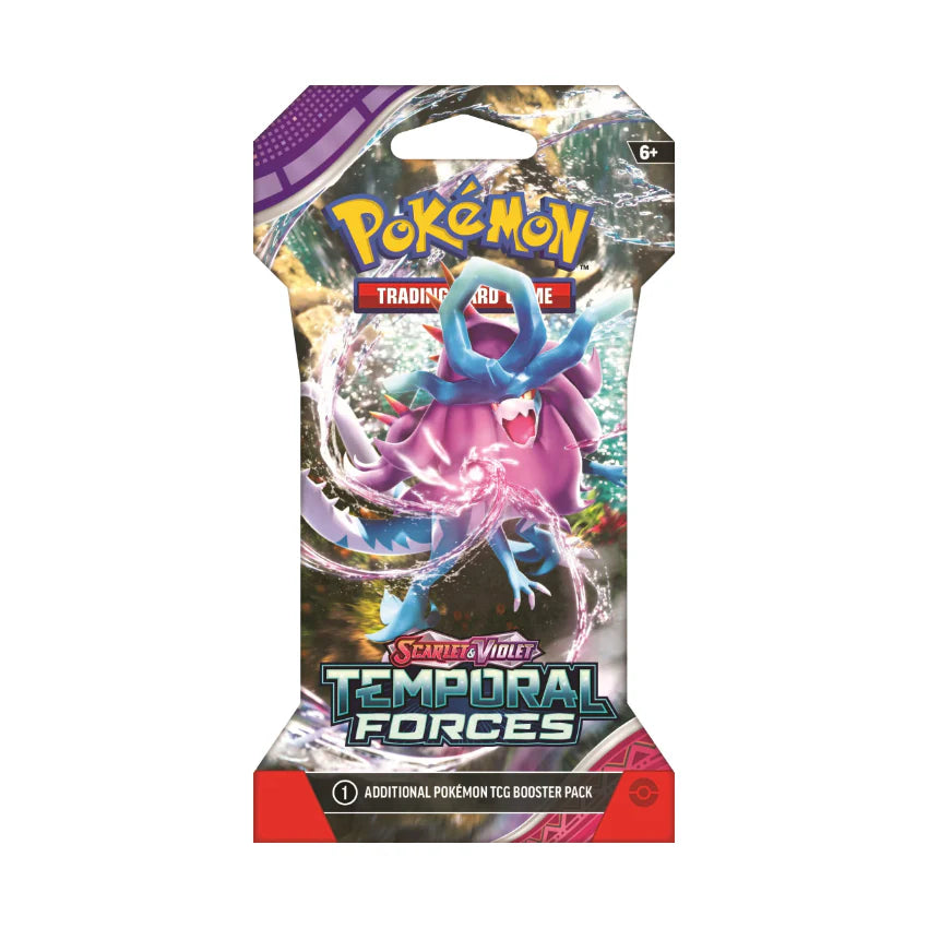 
                      
                        Pokemon TCG Sleeved Booster Pack - Scarlet & Violet Temporal Forces
                      
                    