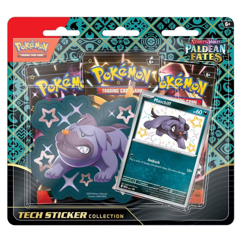 Pokemon TCG Scarlet & Violet Paldean Fates Tech Sticker Collection