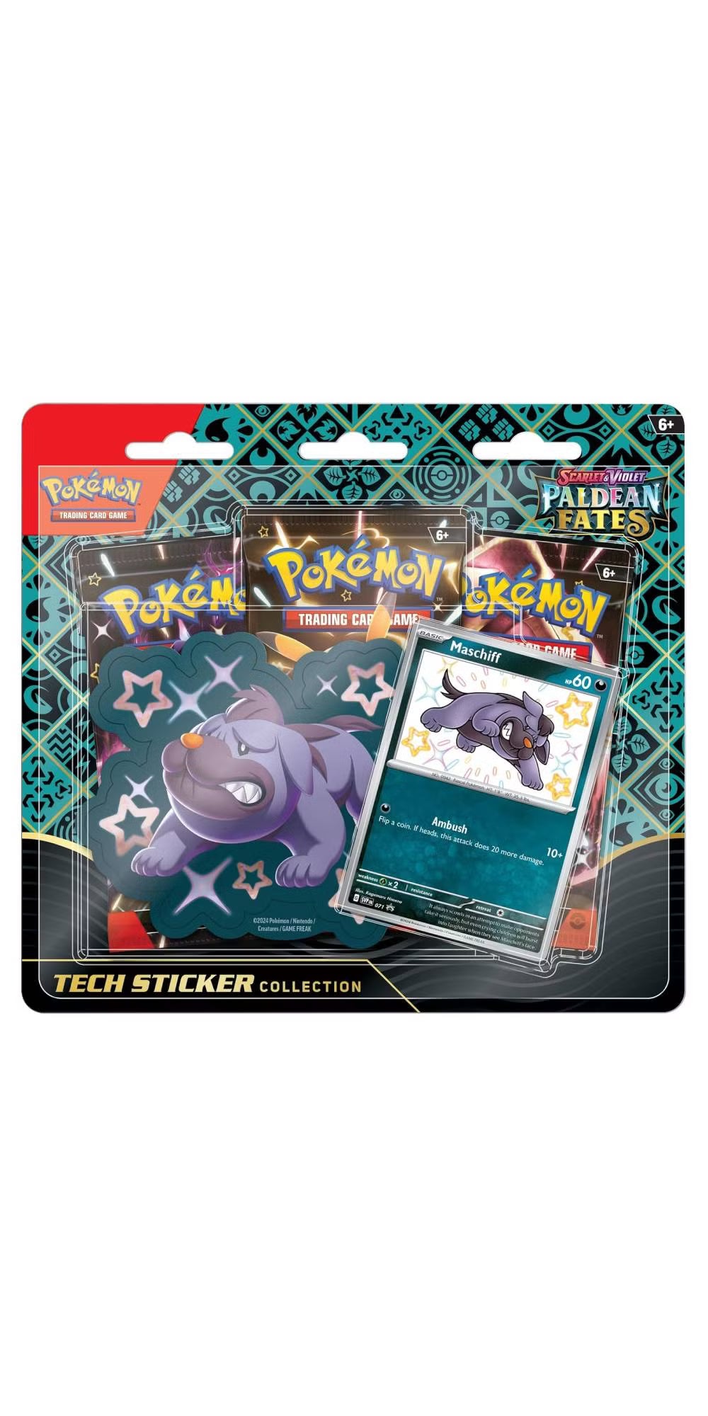 Pokemon TCG Scarlet & Violet Paldean Fates Tech Sticker Collection