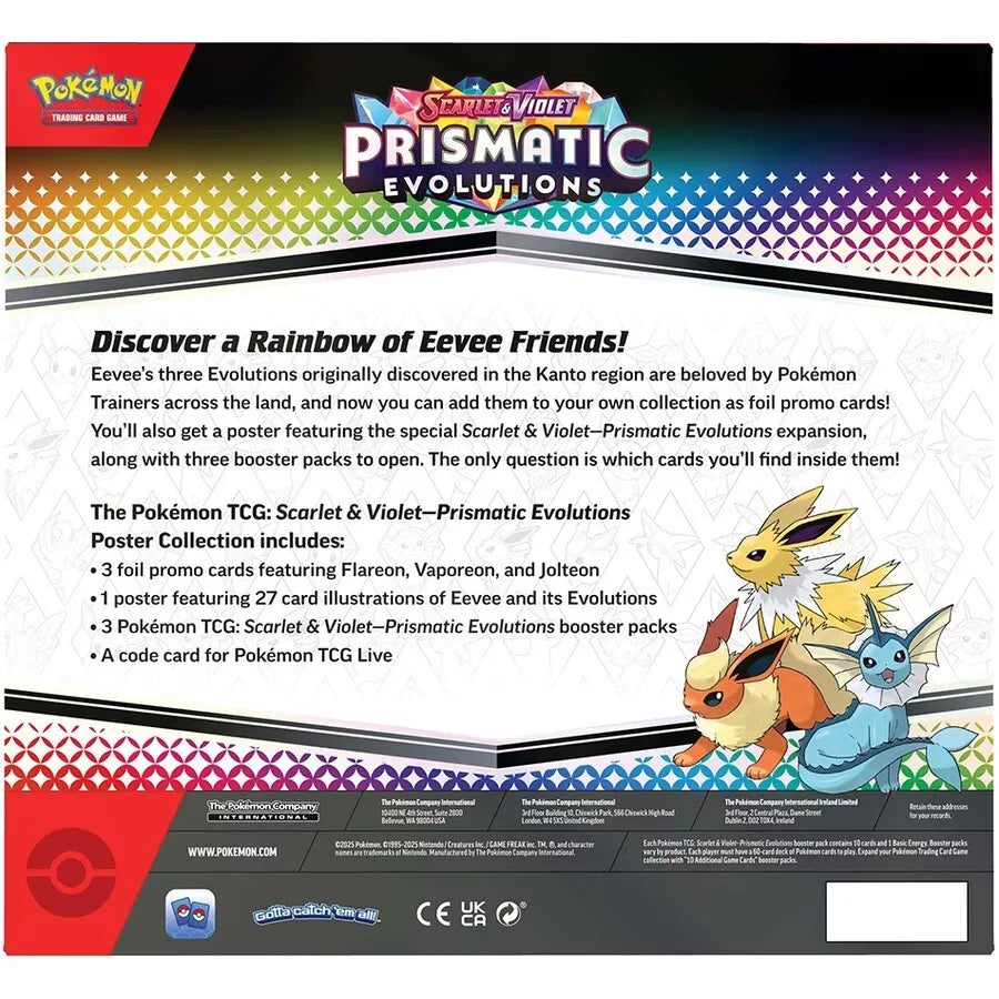 
                      
                        Pokemon TCG Scarlet & Violet - Prismatic Evolutions Poster Collection
                      
                    